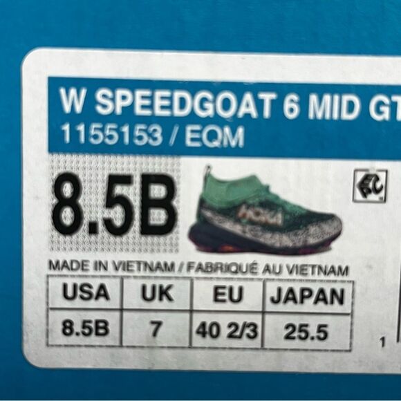 Hoka Women's Speedgoat 6 Mid GTX Shoes Waterproof Megagrip Hiking Trail Size 7 - Picture 11 of 11